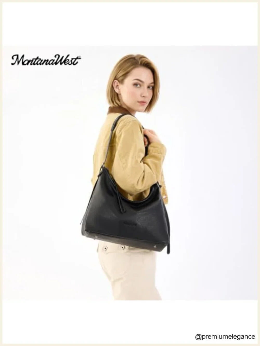 Ultra Soft Vegan Leather Slouchy Hobo Bag Crossbody Purse with Zipper